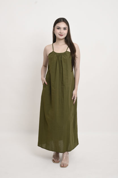 Cotton Linen Maxi Dress