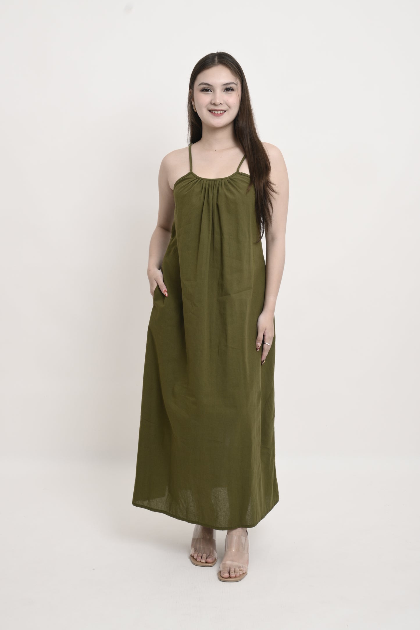 Cotton Linen Maxi Dress