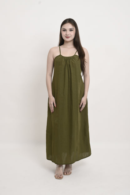 Cotton Linen Maxi Dress