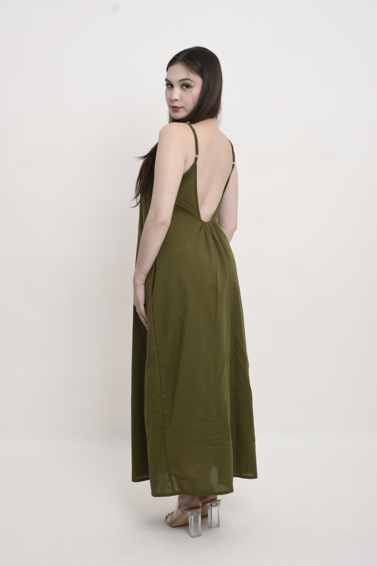 Cotton Linen Maxi Dress