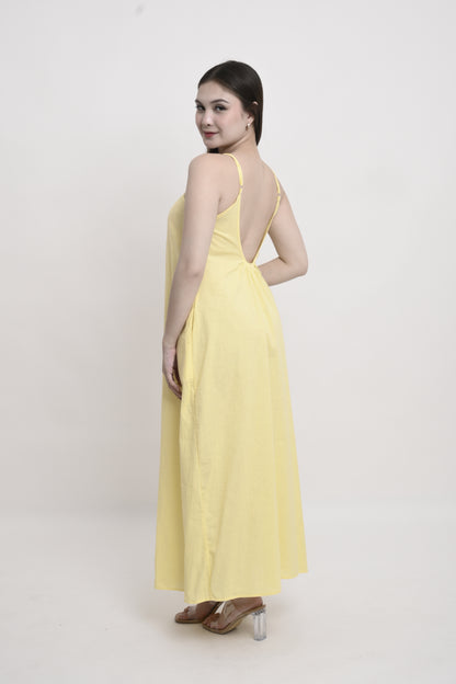 Cotton Linen Maxi Dress