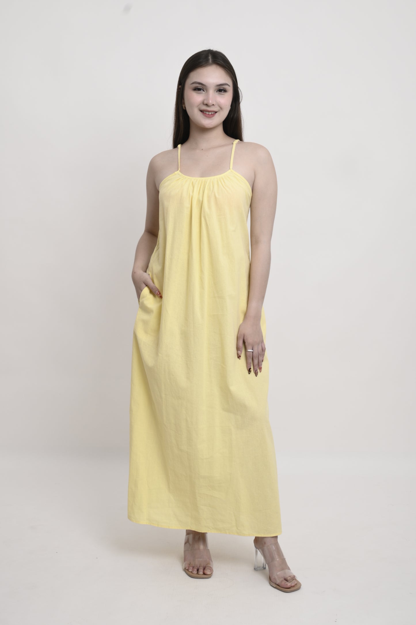 Cotton Linen Maxi Dress