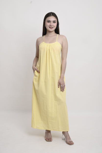 Cotton Linen Maxi Dress