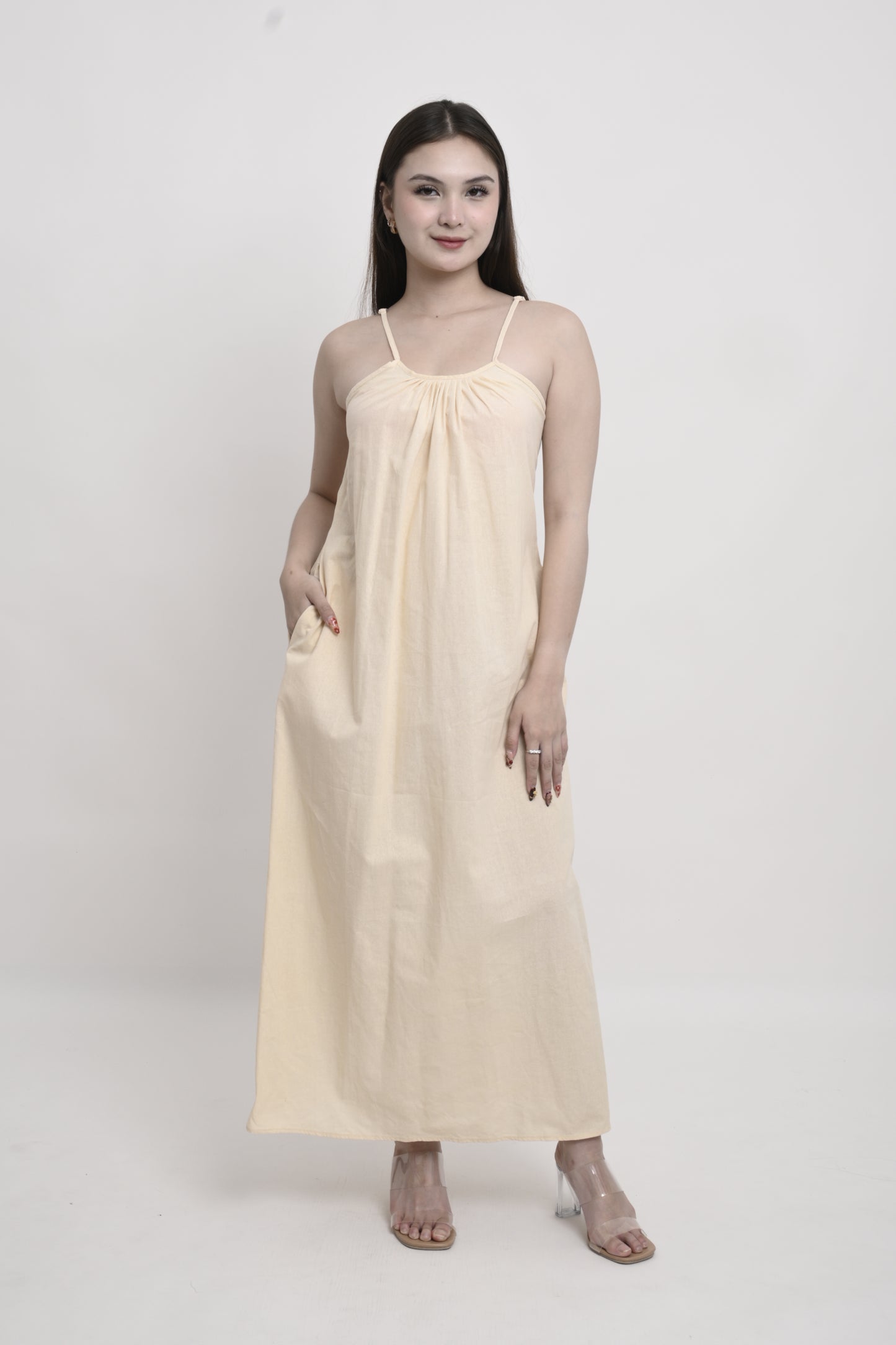 Cotton Linen Maxi Dress