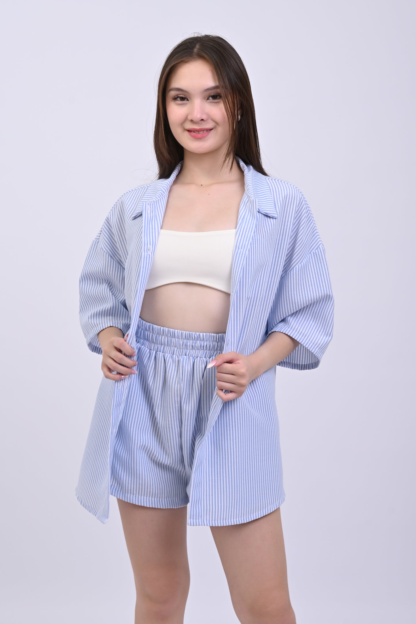 Polo Stripe and Shorts Coordinates