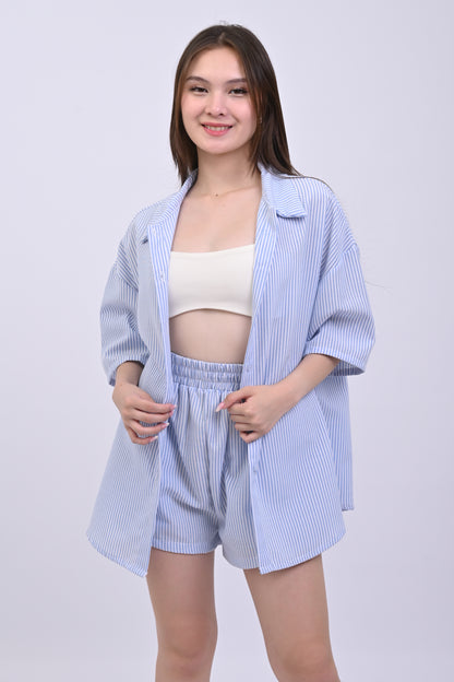 Polo Stripe and Shorts Coordinates