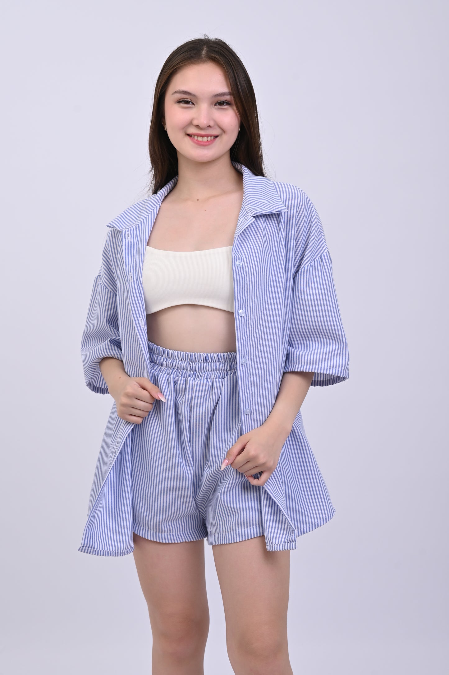 Polo Stripe and Shorts Coordinates