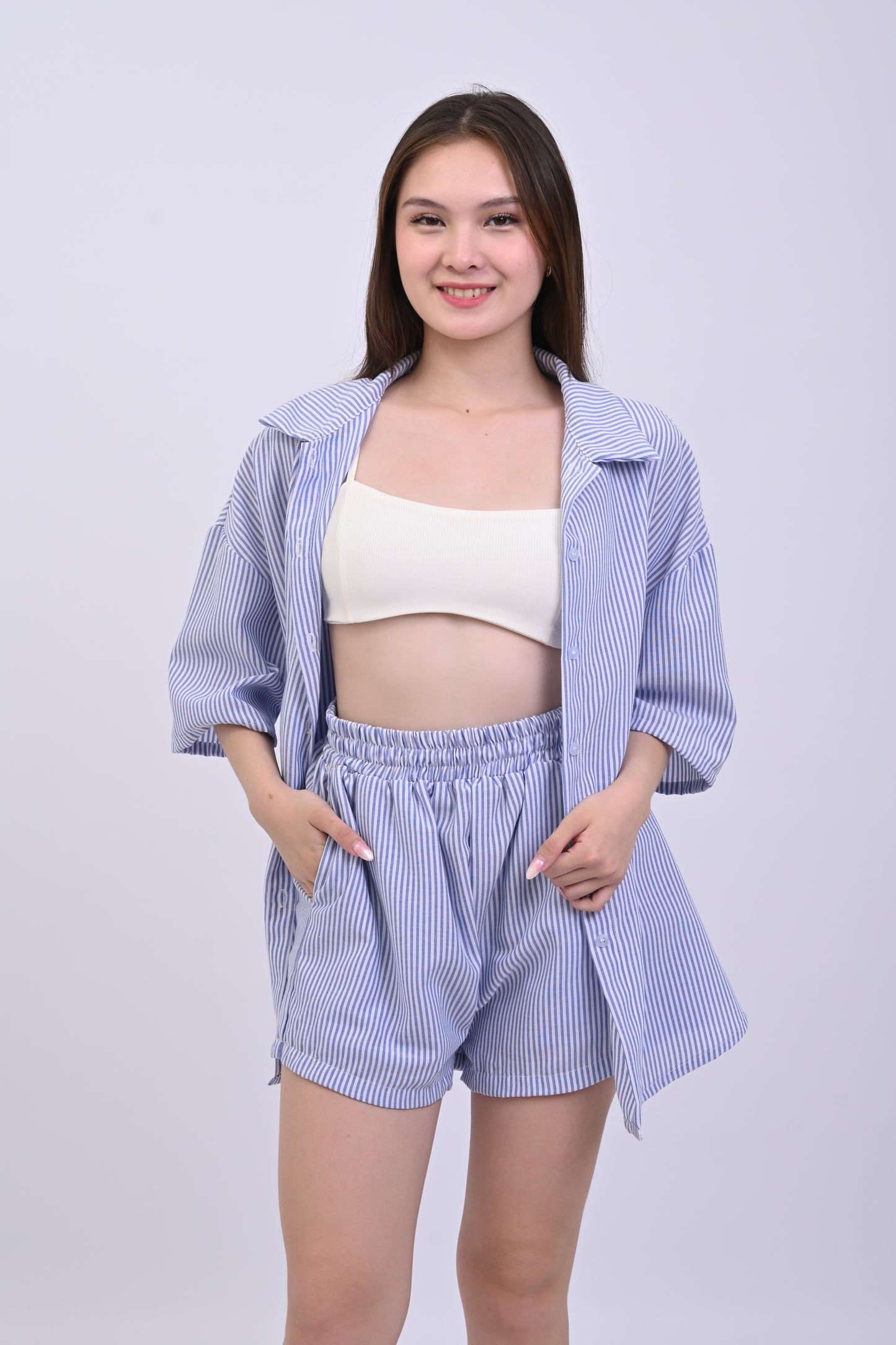 Polo Stripe and Shorts Coordinates