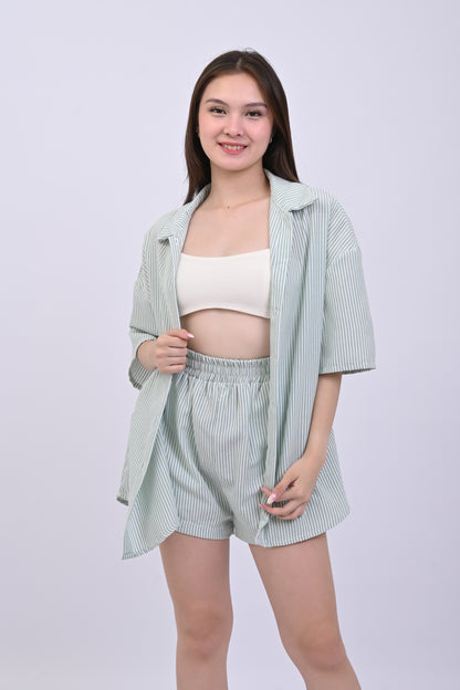 Polo Stripe and Shorts Coordinates