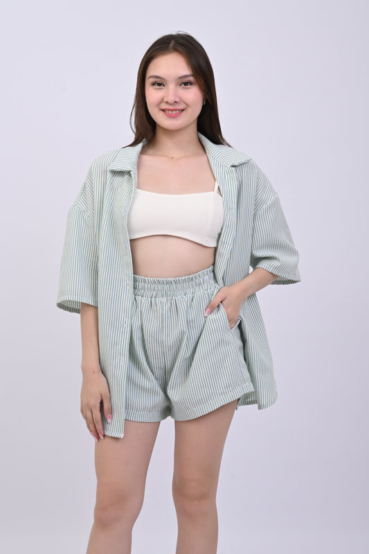 Polo Stripe and Shorts Coordinates