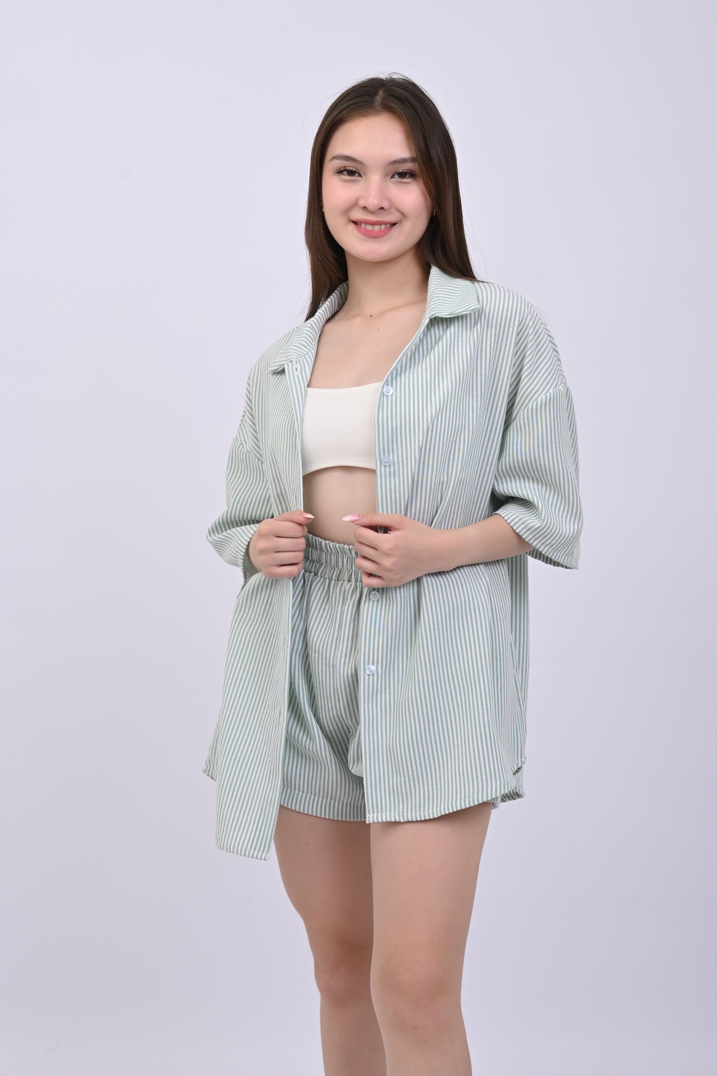 Polo Stripe and Shorts Coordinates