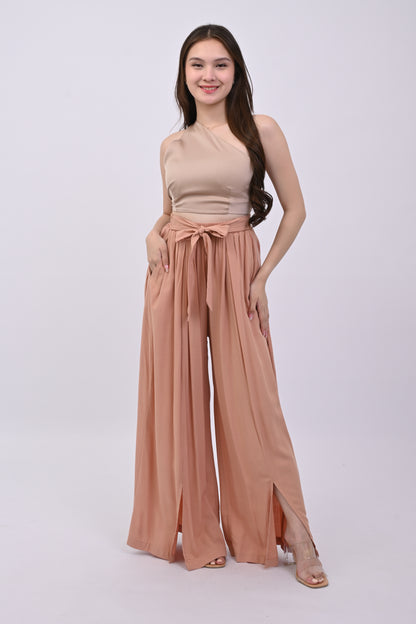 Slit Wide-Leg Pants