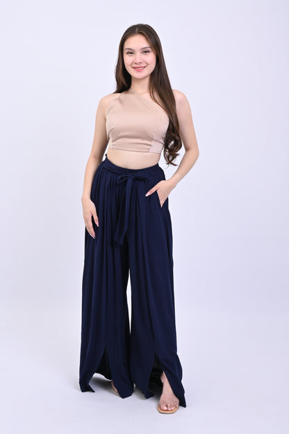 Slit Wide-Leg Pants