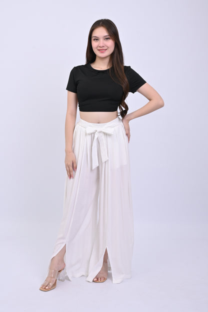 Slit Wide-Leg Pants