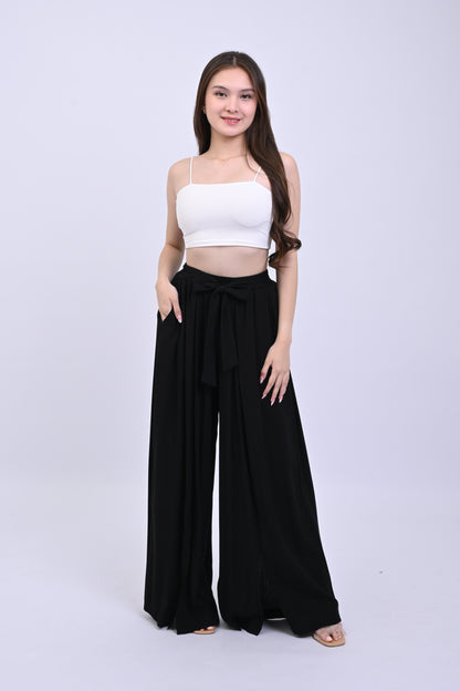 Slit Wide-Leg Pants