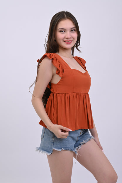 Ruffle Sleeves Top