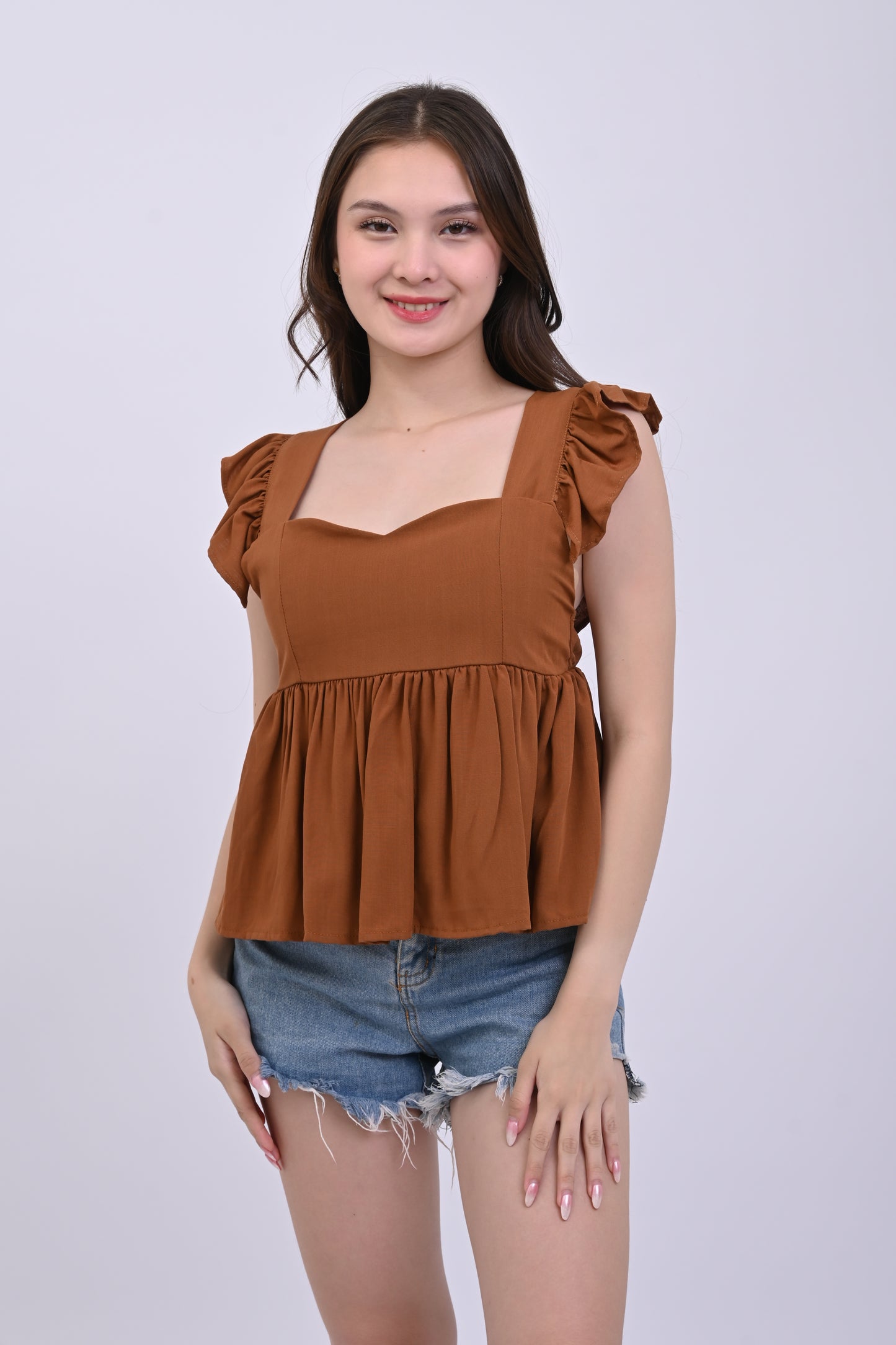 Ruffle Sleeves Top