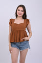 Ruffle Sleeves Top