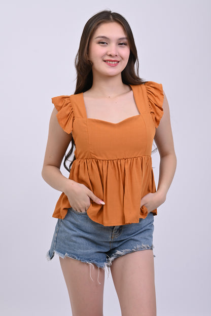 Ruffle Sleeves Top