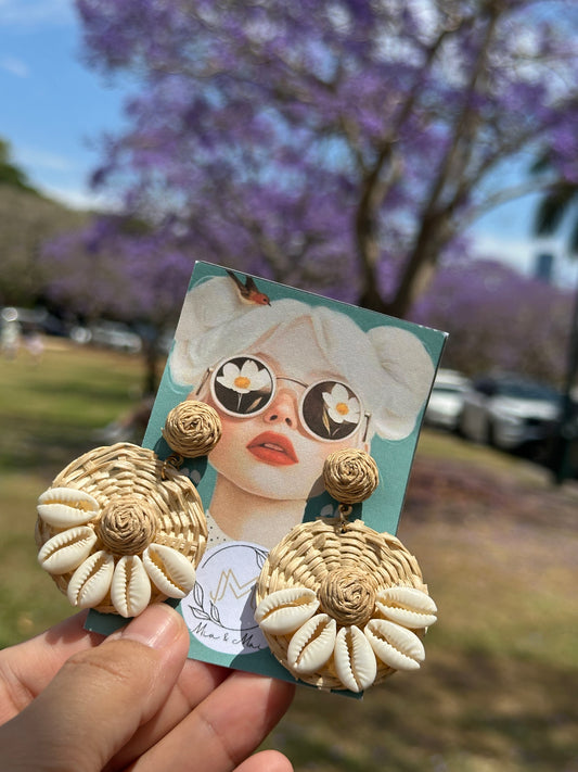 Coastal Bloom Shell Earrings