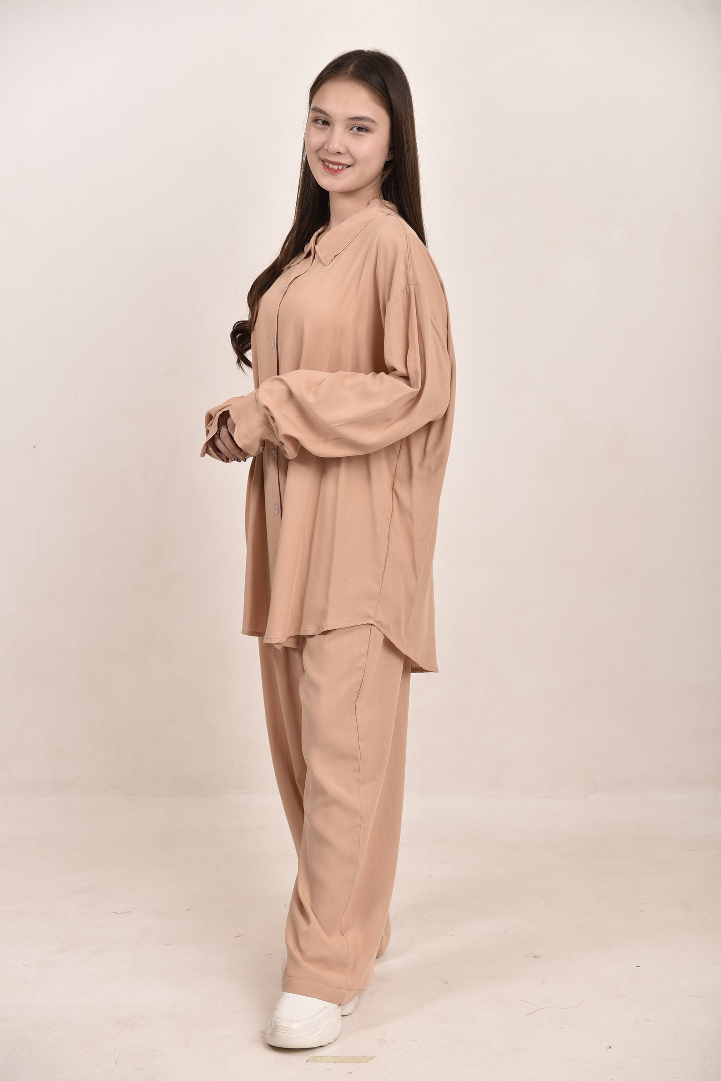 Long Sleeves Polo Coords Set