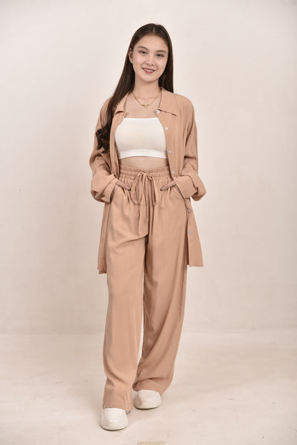 Long Sleeves Polo Coords Set