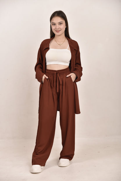 Long Sleeves Polo Coords Set