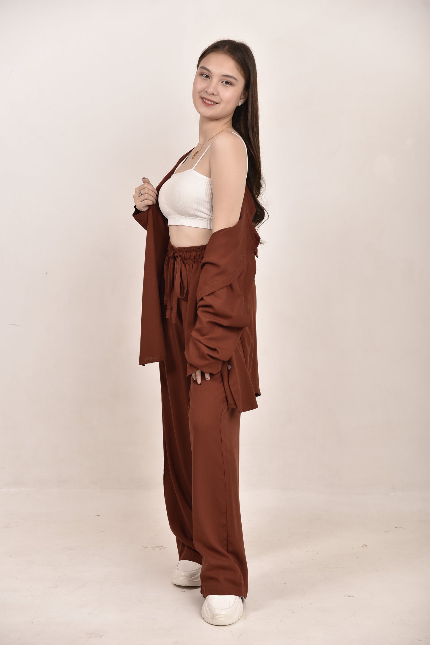 Long Sleeves Polo Coords Set