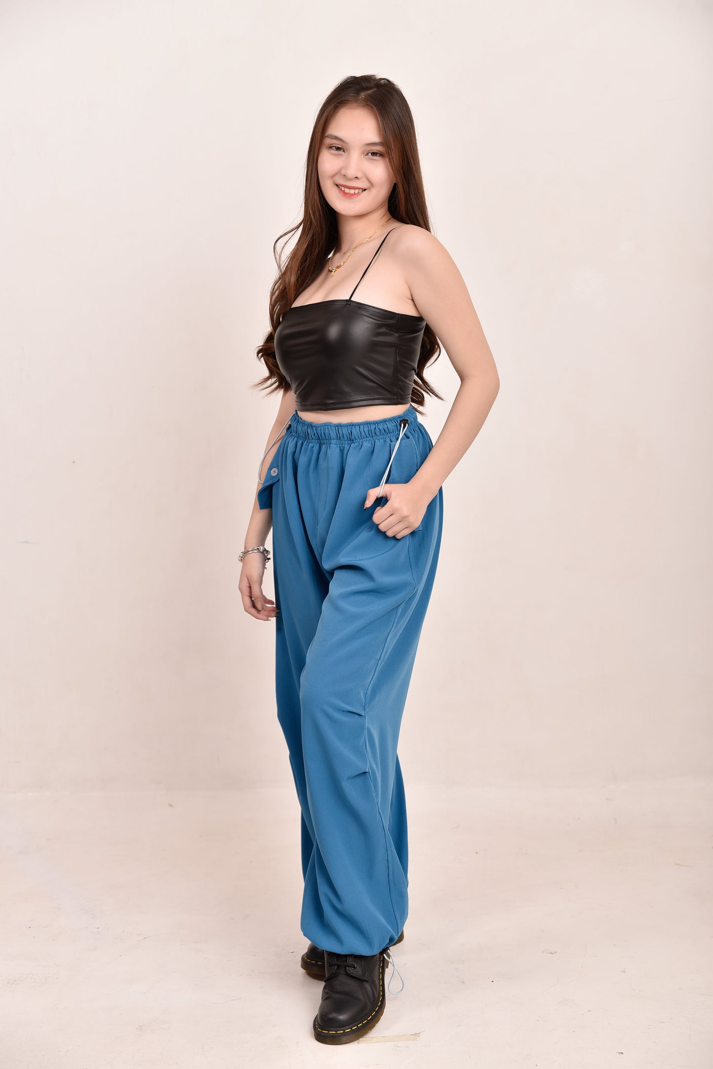 Pull String Cargo Pants