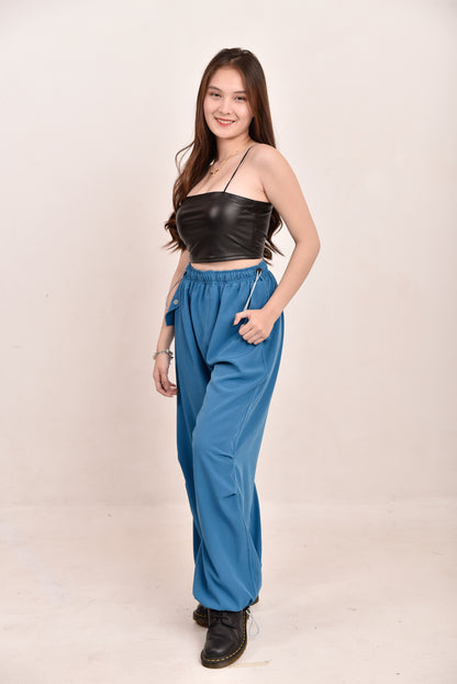 Pull String Cargo Pants