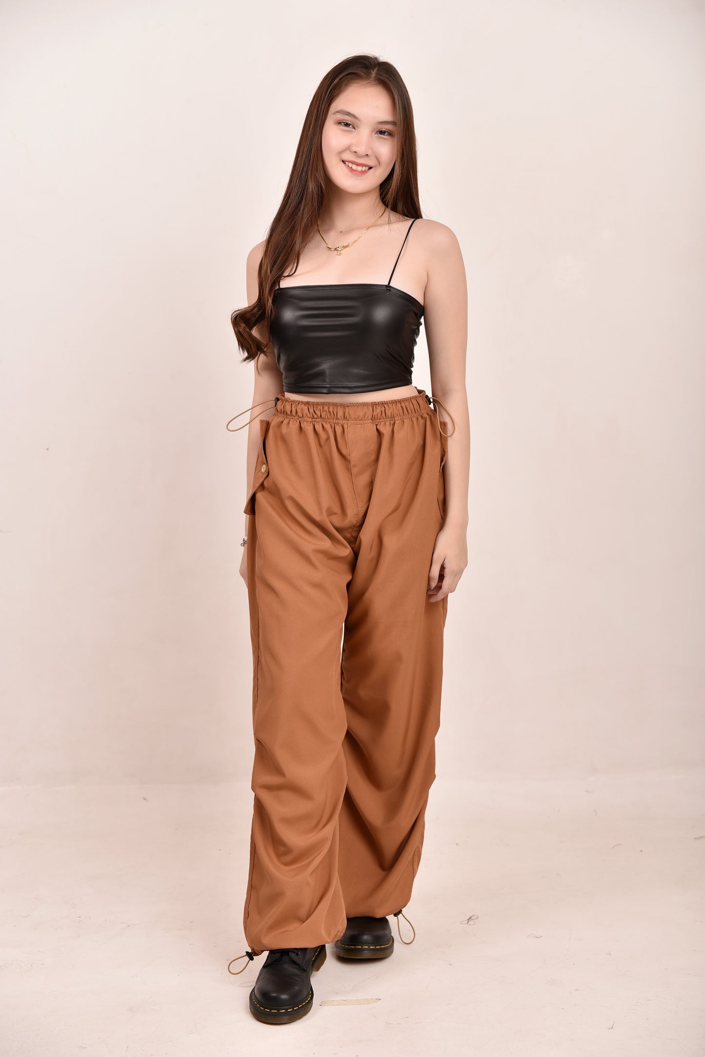 Pull String Cargo Pants