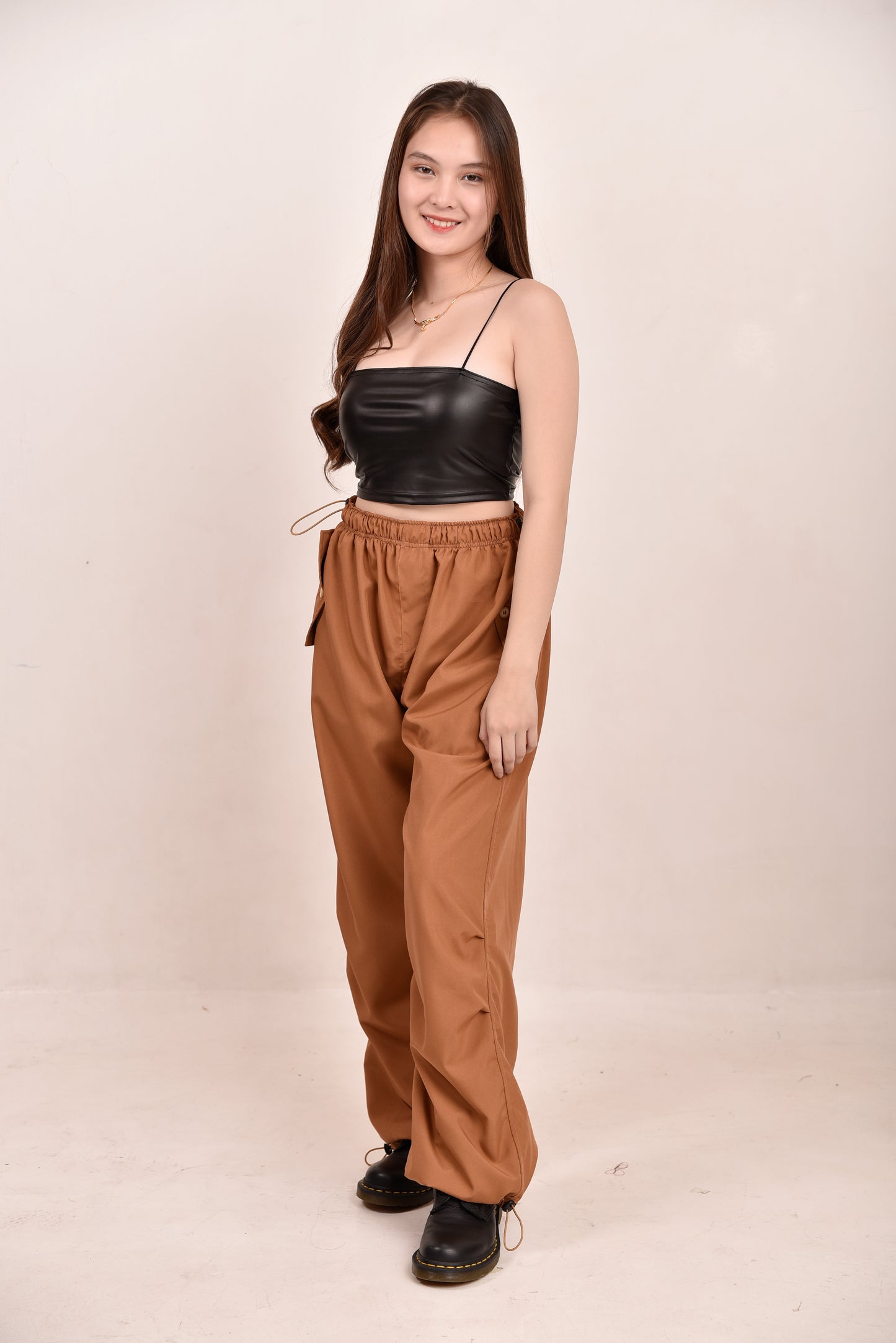 Pull String Cargo Pants