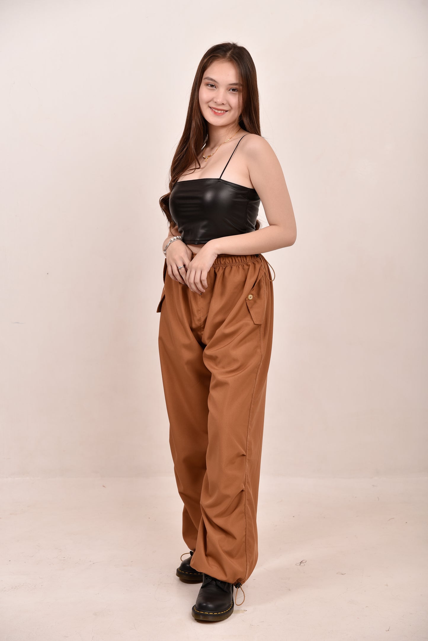 Pull String Cargo Pants