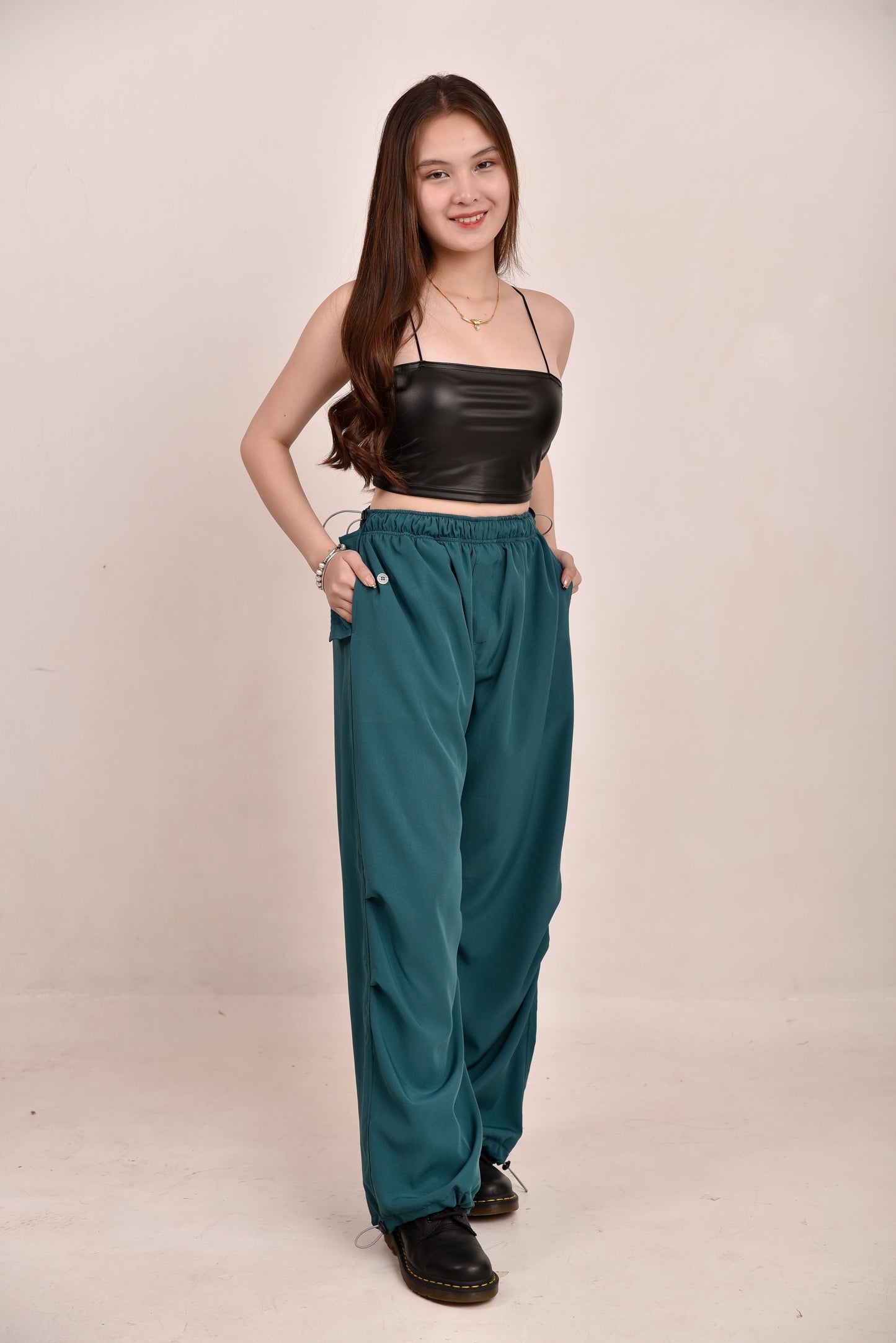 Pull String Cargo Pants